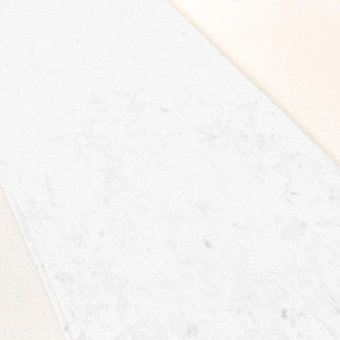 XL Premium Crushed Velvet Table Runner, 20 x 120 Inch-Set of 1-Koyal Wholesale-Gray-