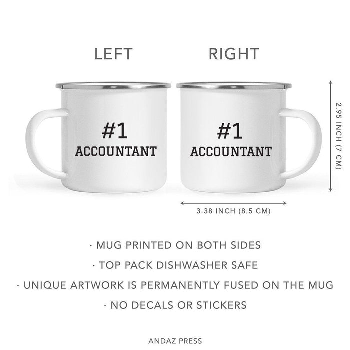 #1 Career Campfire Coffee Mug Part 1-Set of 1-Andaz Press-Accountant-