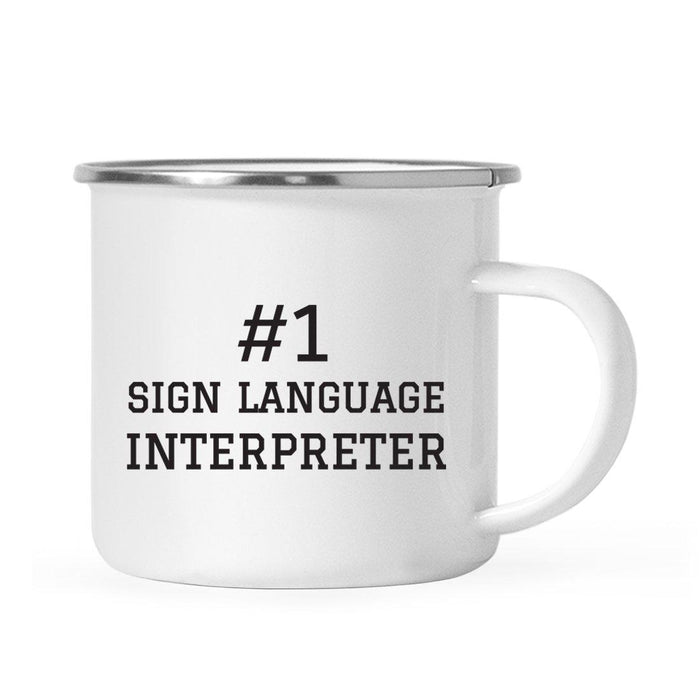 #1 Career Campfire Coffee Mug Part 2-Set of 1-Andaz Press-Sign Language Interpreter-