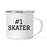 #1 Sports Stainless Steel Campfire Coffee Mug Thank You Gift-Set of 1-Andaz Press-Skater-