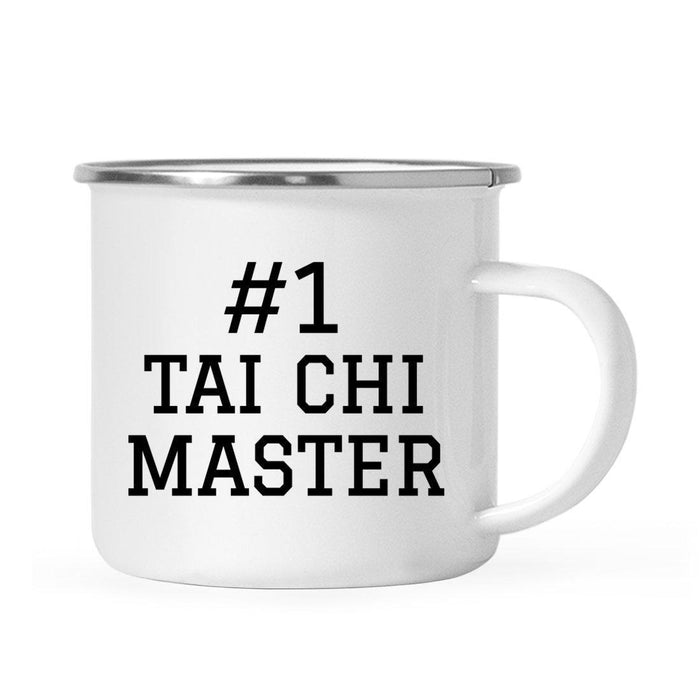 #1 Sports Stainless Steel Campfire Coffee Mug Thank You Gift-Set of 1-Andaz Press-Tai Chi Master-