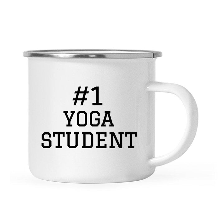 #1 Sports Stainless Steel Campfire Coffee Mug Thank You Gift-Set of 1-Andaz Press-Yoga Student-
