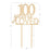 100 Years Loved Laser Cut Wood Cake Topper-Set of 1-Andaz Press-