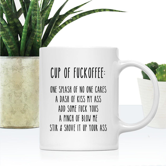 11oz Ceramic Funny Coffee Mug - 4 Designs-Set of 1-Andaz Press-Ray Of Fucking Sunshine-