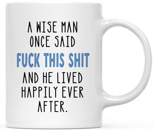 11oz Ceramic Funny Coffee Mug Gifts - 5 Designs-Set of 1-Andaz Press-Fuck This Shit-