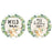 1st Birthday Party Round Cupcake Toppers DIY Favors Kit, For Kids Party Decor-Set of 20-Andaz Press-Woodland Safari Animals-