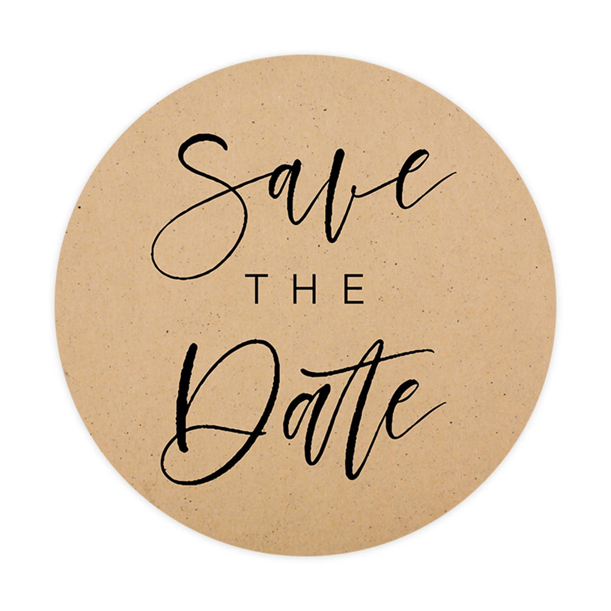 1.5 Save the Date Stickers, Round Label for Envelopes, Custom