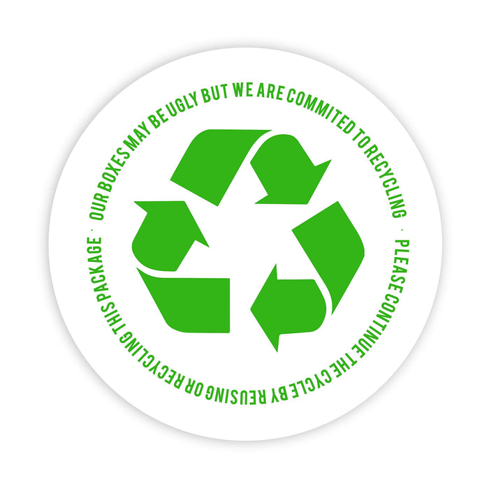 2-inch Round Small Business Sticker Labels-Set of 120-Andaz Press-Box Recycling-