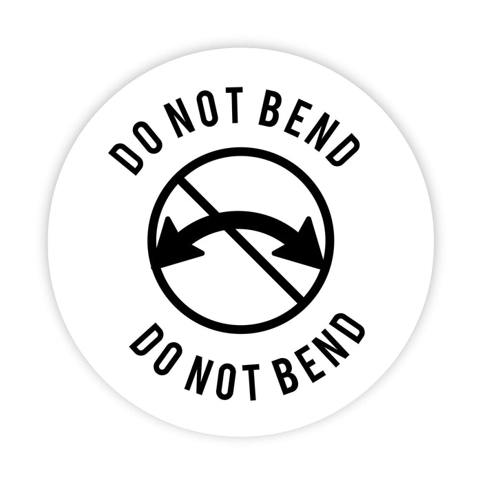 2-inch Round Small Business Sticker Labels-Set of 120-Andaz Press-Do Not Bend-