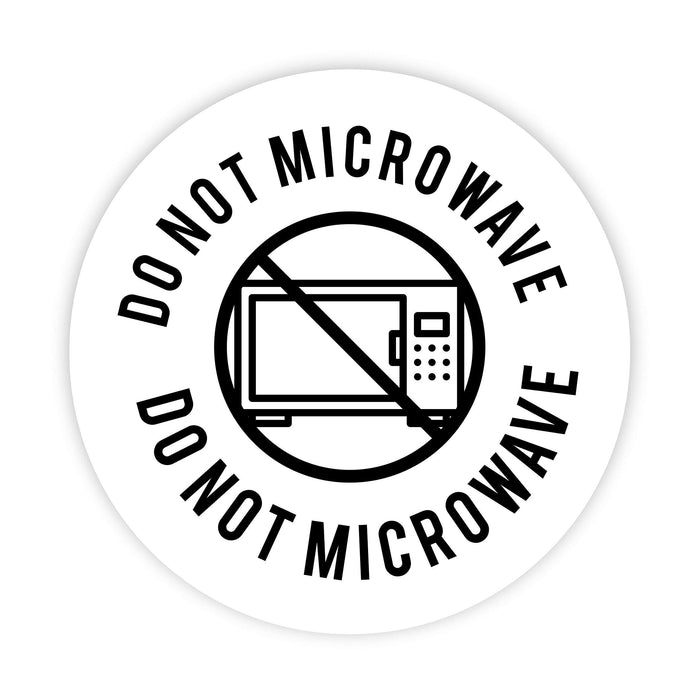 2-inch Round Small Business Sticker Labels-Set of 120-Andaz Press-Do Not Microwave-