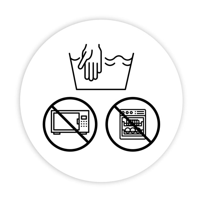 2-inch Round Small Business Sticker Labels-Set of 120-Andaz Press-Do Not Microwave/Dishwasher Icons-