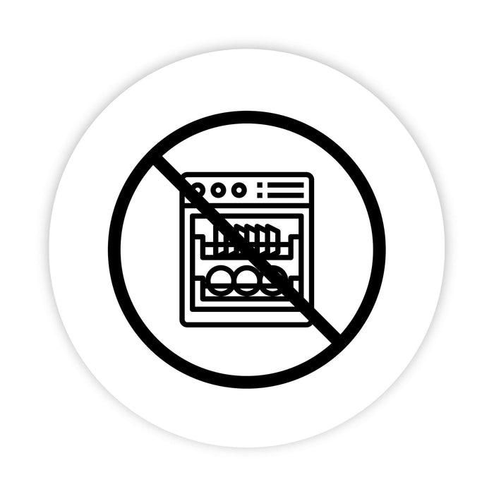 2-inch Round Small Business Sticker Labels-Set of 120-Andaz Press-Do Not Place In Dishwasher Icon-