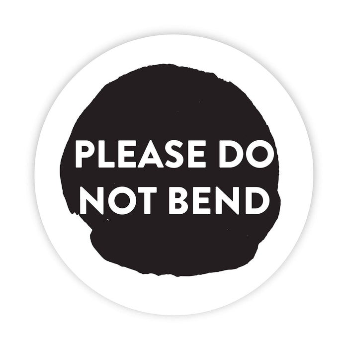 2-inch Round Small Business Sticker Labels-Set of 120-Andaz Press-Please Do Not Bend-