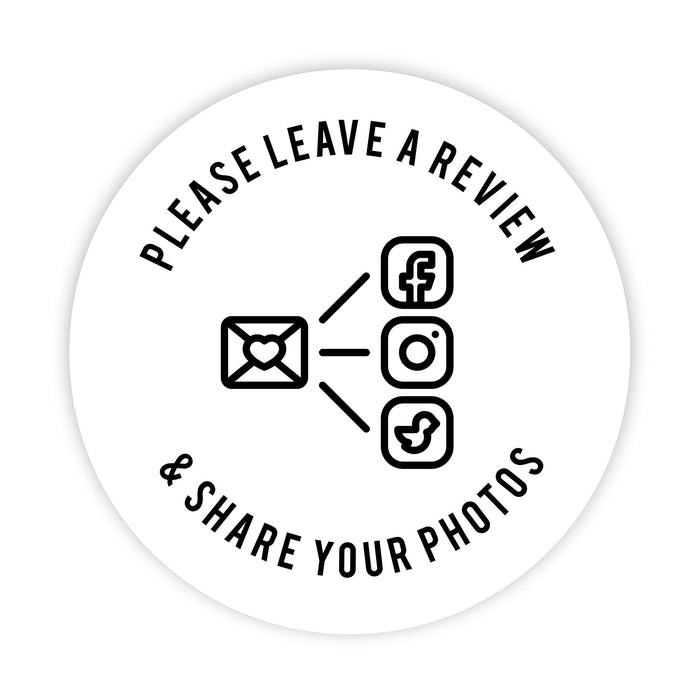 2-inch Round Small Business Sticker Labels-Set of 120-Andaz Press-Please Leave A Review-