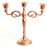 3 Arm Metal Candelabra Candle Holder Centerpiece-Set of 1-Koyal Wholesale-Vintage Brass-