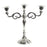 3 Arm Metal Candelabra Candle Holder Centerpiece-Set of 1-Koyal Wholesale-Silver-