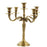 5-Arm Metal Candelabra Candle Holder Centerpiece-Set of 1-Koyal Wholesale-Gold-12"-