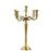 5-Arm Metal Candelabra Candle Holder Centerpiece-Set of 1-Koyal Wholesale-Gold-12"-