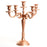 5-Arm Metal Candelabra Candle Holder Centerpiece-Set of 1-Koyal Wholesale-Gold-12"-