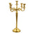 5-Arm Metal Candelabra Candle Holder Centerpiece-Set of 1-Koyal Wholesale-Gold-30"-