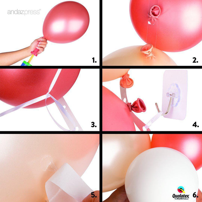 8-PC Balloon Garland Arch Supplies Kit-Set of 1-Andaz Press-Balloon Garland Supplies Kit-