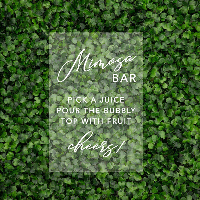 Acrylic Bar Signs-Set of 1-Andaz Press-Mimosa Bar Vertical-