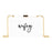 Acrylic Clutch Purse for Bride with Gold Removable Metal Chain - 7 Designs-Set of 1-Andaz Press-Mrs.-