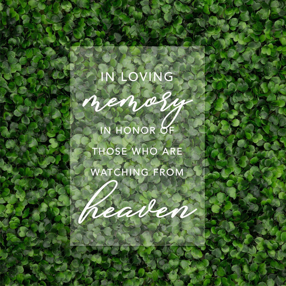 Acrylic Memorial Signs-Set of 1-Andaz Press-Those Who Are Watching From Heaven-