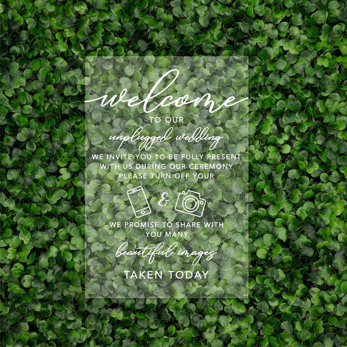 Acrylic Party Signs-Set of 1-Andaz Press-Custom Thank You-