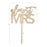 Almost Mrs Laser Cut Wood Cake Topper-Set of 1-Andaz Press-Natural-