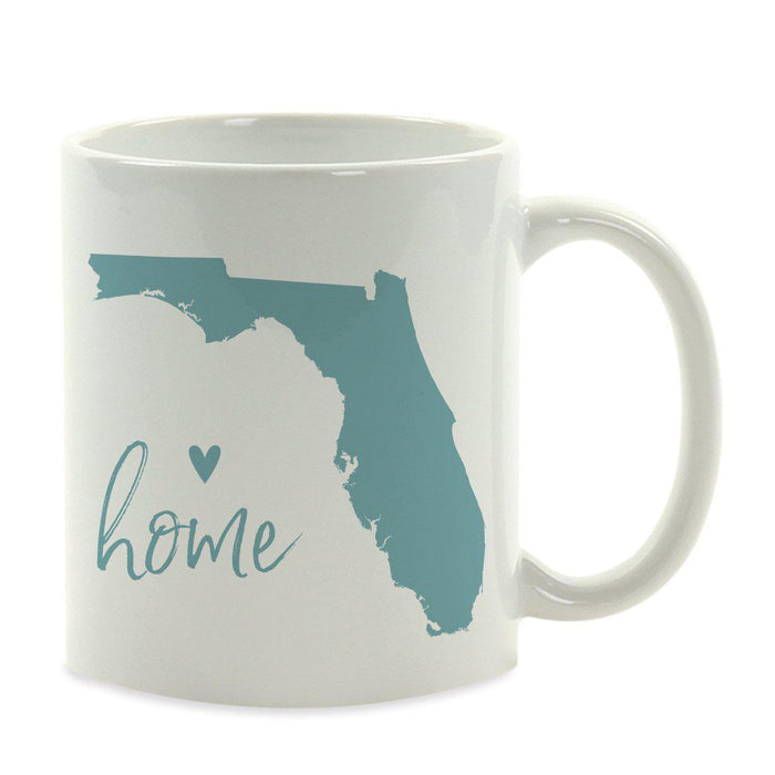 Andaz Press 11 oz Aqua US State Home Heart Coffee Mug-Set of 1-Andaz Press-Alabama-