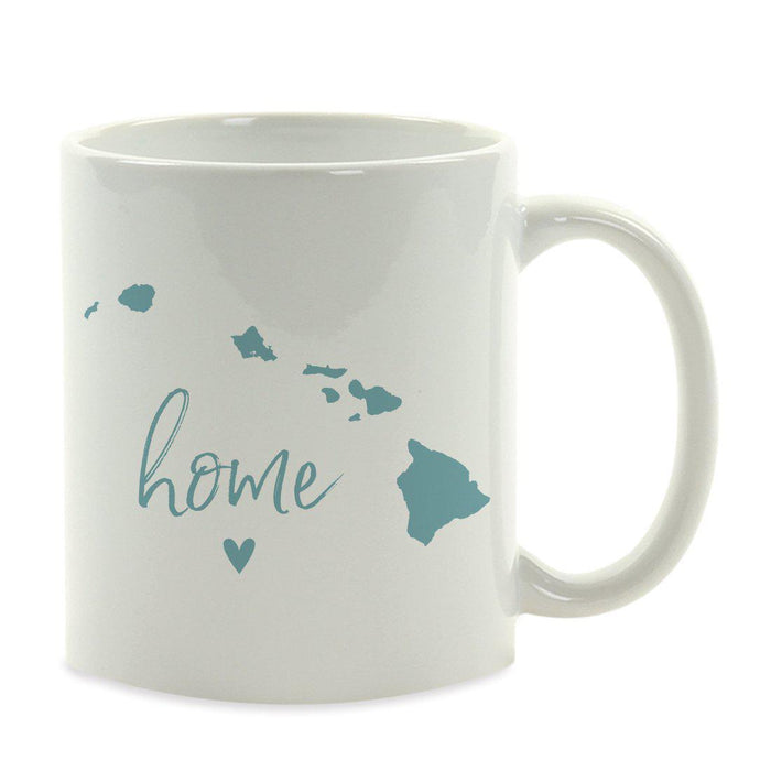 Andaz Press 11 oz Aqua US State Home Heart Coffee Mug-Set of 1-Andaz Press-Alabama-