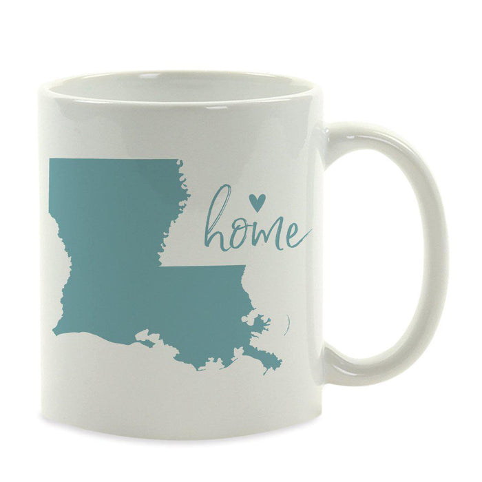 Andaz Press 11 oz Aqua US State Home Heart Coffee Mug-Set of 1-Andaz Press-Alabama-