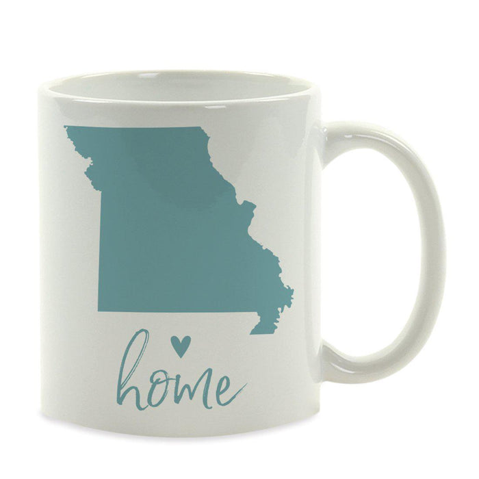 Andaz Press 11 oz Aqua US State Home Heart Coffee Mug-Set of 1-Andaz Press-Alabama-