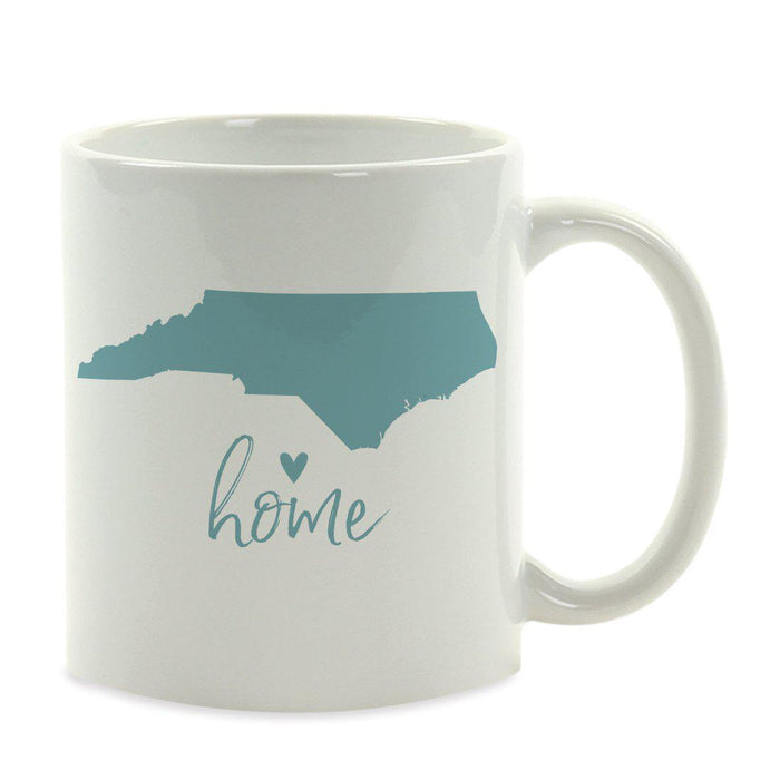 Andaz Press 11 oz Aqua US State Home Heart Coffee Mug-Set of 1-Andaz Press-Alabama-