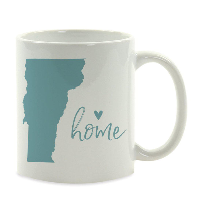 Andaz Press 11 oz Aqua US State Home Heart Coffee Mug-Set of 1-Andaz Press-Alabama-