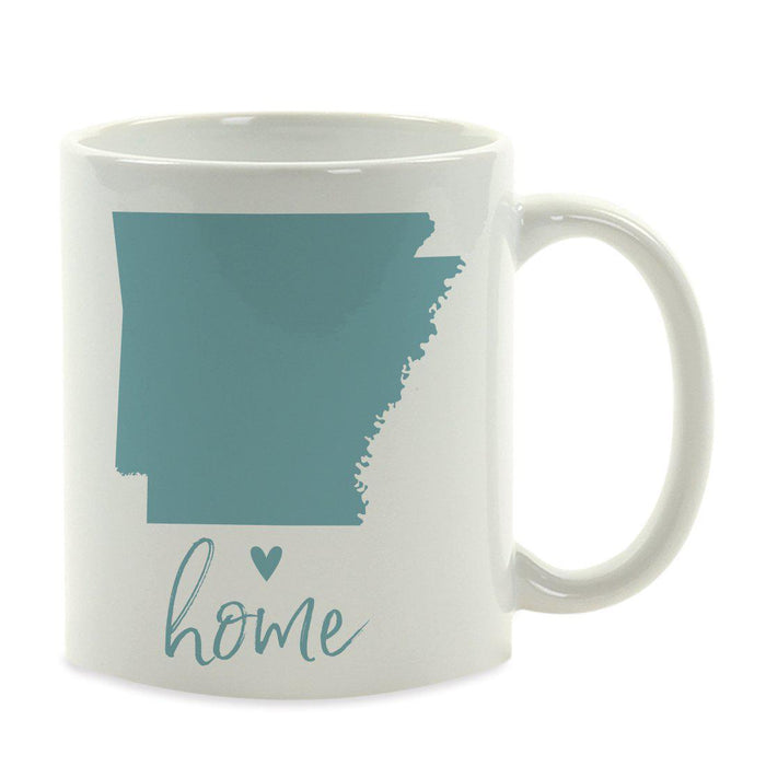 Andaz Press 11 oz Aqua US State Home Heart Coffee Mug-Set of 1-Andaz Press-Alabama-