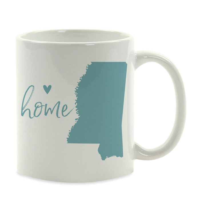 Andaz Press 11 oz Aqua US State Home Heart Coffee Mug-Set of 1-Andaz Press-Mississippi-