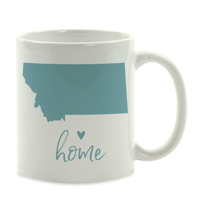 Andaz Press 11 oz Aqua US State Home Heart Coffee Mug-Set of 1-Andaz Press-Montana-