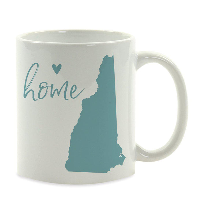Andaz Press 11 oz Aqua US State Home Heart Coffee Mug-Set of 1-Andaz Press-New Hampshire-