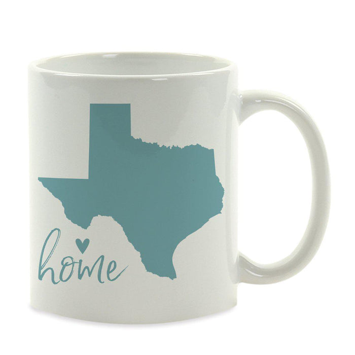 Andaz Press 11 oz Aqua US State Home Heart Coffee Mug-Set of 1-Andaz Press-Texas-
