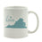 Andaz Press 11 oz Aqua US State Home Heart Coffee Mug-Set of 1-Andaz Press-Virginia-