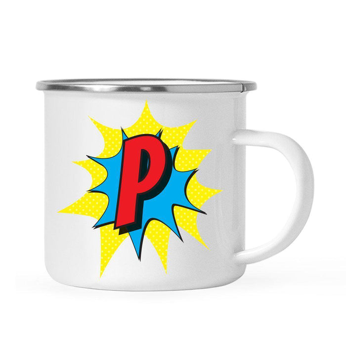 Andaz Press 11 oz Comic Book Superhero Monogram Campfire Coffee Mug-Set of 1-Andaz Press-A-