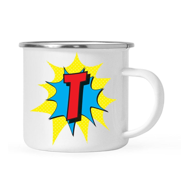 Andaz Press 11 oz Comic Book Superhero Monogram Campfire Coffee Mug-Set of 1-Andaz Press-A-