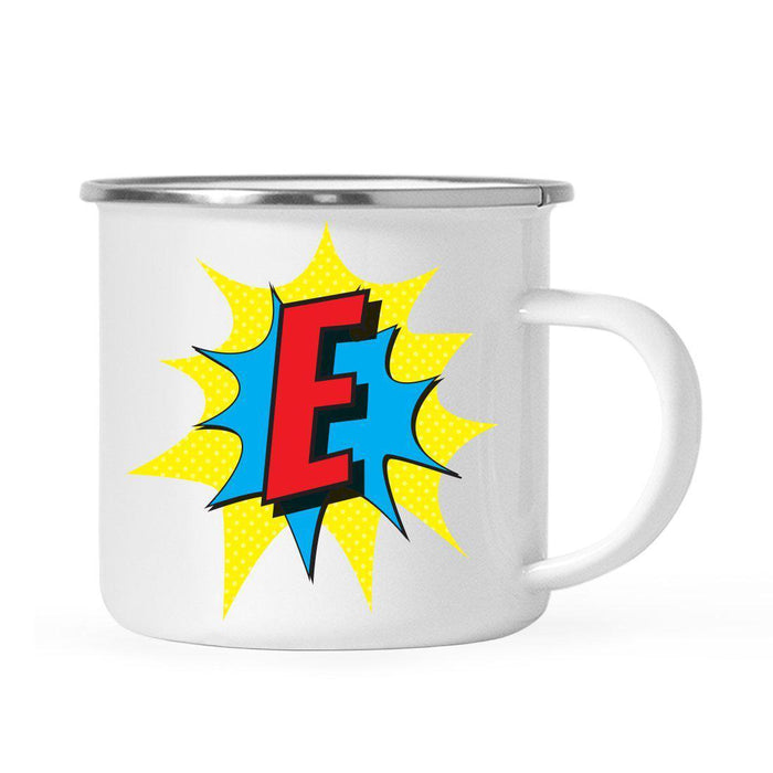 Andaz Press 11 oz Comic Book Superhero Monogram Campfire Coffee Mug-Set of 1-Andaz Press-A-