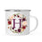 Andaz Press 11 oz Fall Autumn Burgundy Marsala Floral Wreath Monogram Campfire Coffee Mug-Set of 1-Andaz Press-A-