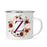 Andaz Press 11 oz Fall Autumn Burgundy Marsala Floral Wreath Monogram Campfire Coffee Mug-Set of 1-Andaz Press-A-