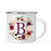 Andaz Press 11 oz Fall Autumn Burgundy Marsala Floral Wreath Monogram Campfire Coffee Mug-Set of 1-Andaz Press-B-