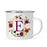 Andaz Press 11 oz Fall Autumn Burgundy Marsala Floral Wreath Monogram Campfire Coffee Mug-Set of 1-Andaz Press-E-