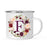 Andaz Press 11 oz Fall Autumn Burgundy Marsala Floral Wreath Monogram Campfire Coffee Mug-Set of 1-Andaz Press-F-